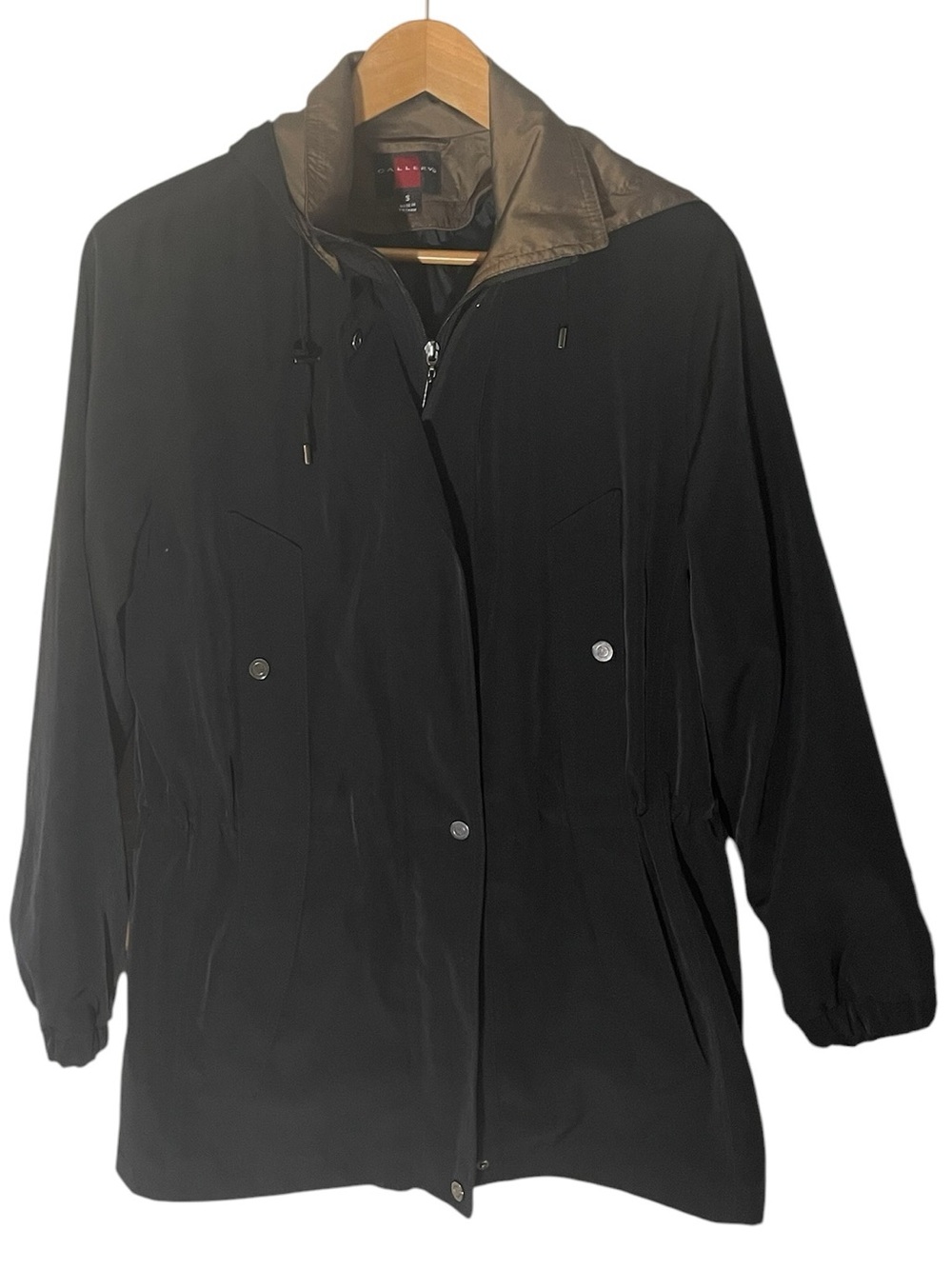 C9- Women’s Black Lightweight Hooded Coat Gallery Small